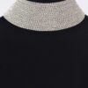 Thick Rhinestone Choker Necklace – Wide Sparkle Band