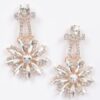 Rhinestone Dangle Earrings – Elongated Drop