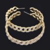 Rhinestone Hoop Earrings – Crystal-Embellished