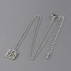 Mama Script Box Necklace – Slim Box Chain