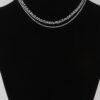 Twisted Chain Necklace with Rhinestone Accent