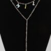 Smile Chain Drop Necklace – Delicate Drop Pendant