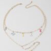 Smile Chain Drop Necklace – Delicate Drop Pendant