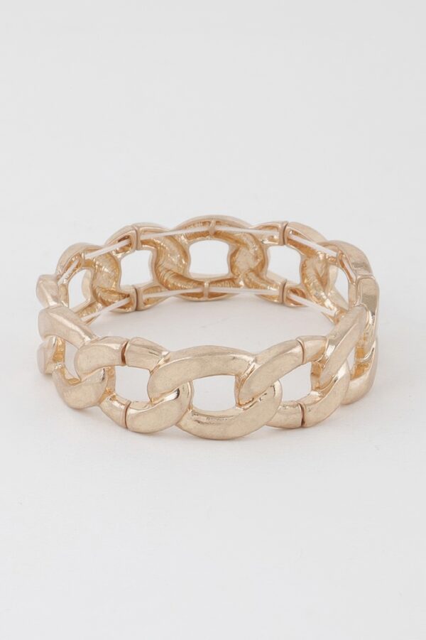 Polished Curb Chain Bracelet – Structured Link Design