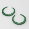 Wire-Wrapped Hoop Earrings – Textured 2-inch Hoops