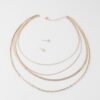 Multi Snake Chain Necklace – Polished Layered Look