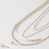 Multi Snake Chain Necklace – Polished Layered Look