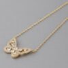 Rhinestone Butterfly Pendant Necklace – Sparkling Accent