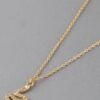 Snake Pendant Rhinestone Necklace – 16 inch Chain