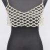 Faux Pearl Bralette – Pearl-Accented Structured Silhouette