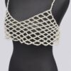 Faux Pearl Bralette – Pearl-Accented Structured Silhouette