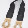 Twist-Link Cuff Elastic Belt with Metal Accent