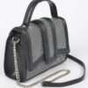 Top Handle Clutch with Hot Fix Embellishment