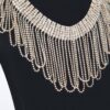 Rhinestone Fringe Necklace – Cascading Sparkle
