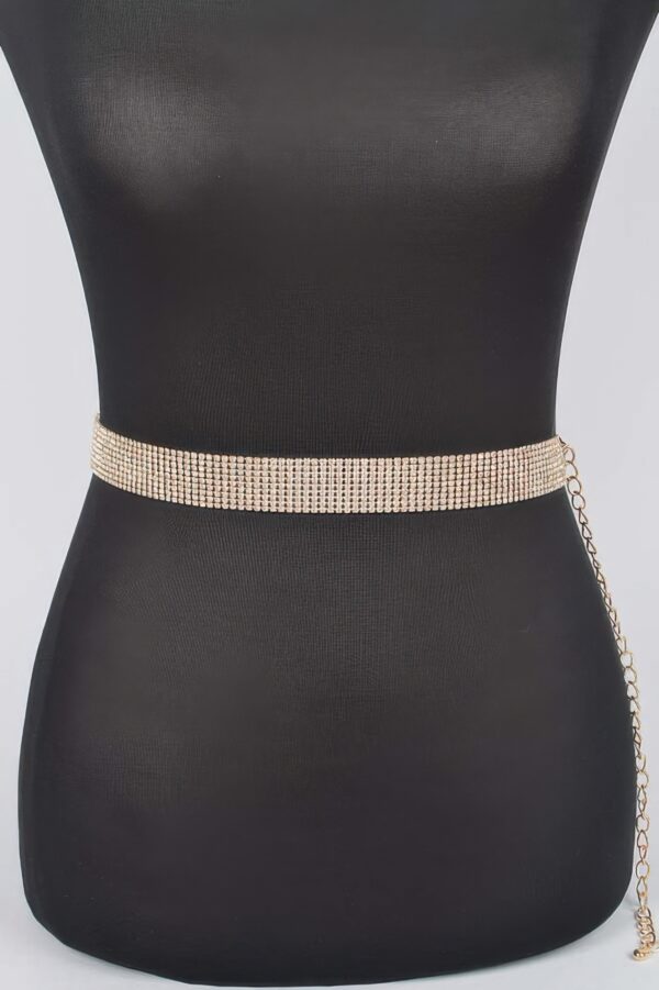 Rhinestone Belt – Slim Sparkle Waist Accent