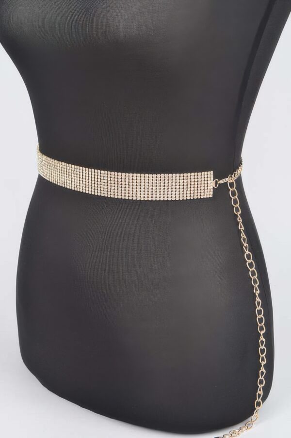 Rhinestone Belt – Slim Sparkle Waist Accent