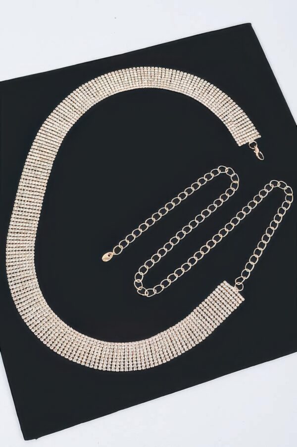 Rhinestone Belt – Slim Sparkle Waist Accent