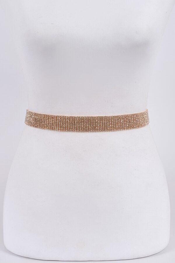 Rhinestone Belt – Slim Sparkle Waist Accent
