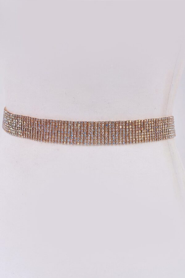 Rhinestone Belt – Slim Sparkle Waist Accent