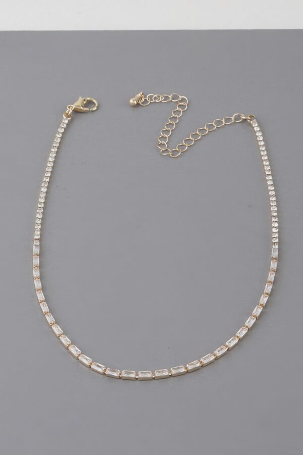 Cubic Crystal Jewel Necklace – Delicate Sparkle
