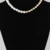 Two-Toned Beaded Necklace – 14 Inch Short Chain