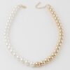Two-Toned Beaded Necklace – 14 Inch Short Chain