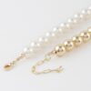 Two-Toned Beaded Necklace – 14 Inch Short Chain
