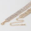 Multi-Row Rhinestone Crystal Choker – 12 inch