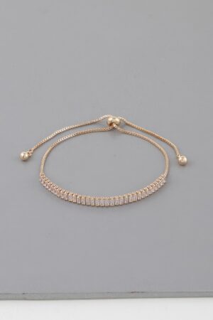 Slim Adjustable Rhinestone Bracelet – Timeless Sparkle