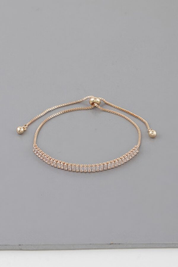 Slim Adjustable Rhinestone Bracelet – Timeless Sparkle