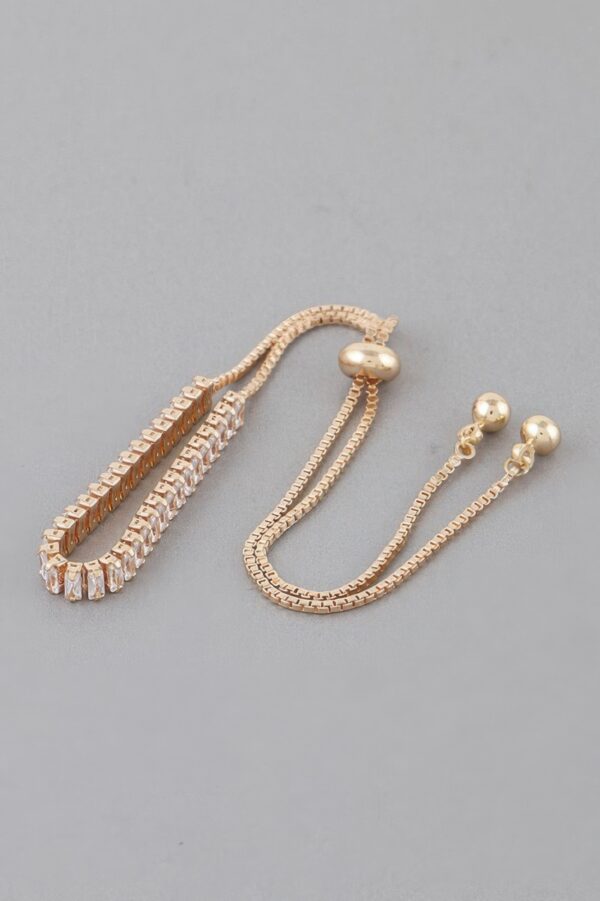 Slim Adjustable Rhinestone Bracelet – Timeless Sparkle