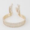 Multi-Drop Rhinestone Cuff Bracelet