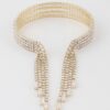 Multi-Drop Rhinestone Cuff Bracelet