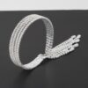 Multi-Drop Rhinestone Cuff Bracelet