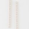 Rhinestone Bar Drop Earrings – Slender Vertical Bar