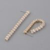 Rhinestone Bar Drop Earrings – Slender Vertical Bar