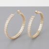 Multi Crystal Hoop Earrings – Polished Sparkle Hoops