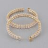 Multi Crystal Hoop Earrings – Polished Sparkle Hoops