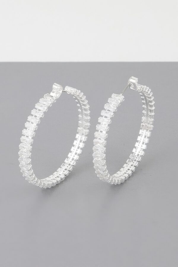 Multi Crystal Hoop Earrings – Polished Sparkle Hoops