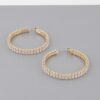Multi Crystal Hoop Earrings – Polished Sparkle Hoops