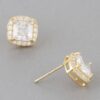 Cubic Rhinestone Stud Earrings – Polished Sparkle