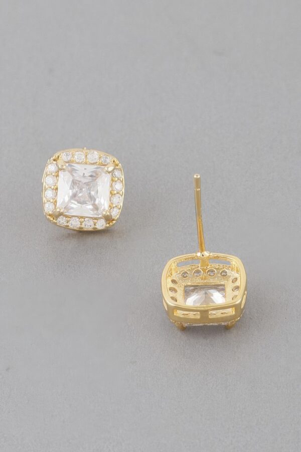 Cubic Rhinestone Stud Earrings – Polished Sparkle