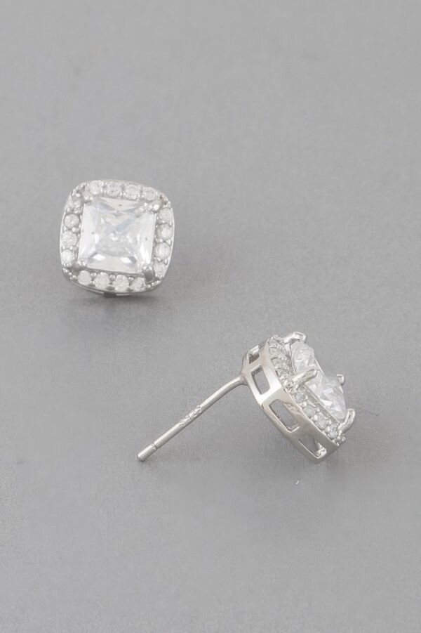Cubic Rhinestone Stud Earrings – Polished Sparkle