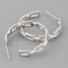 Link Chain Hoop Earrings – Interlocking Links