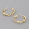 Link Chain Hoop Earrings – Interlocking Links