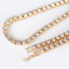 Rhinestone Layered Chain Necklace – 60cm