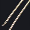 Rhinestone Layered Chain Necklace 45cm – Polished Shine