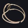 Rhinestone Open Cuff Bracelet – Structured Sparkle
