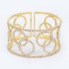 Rhinestone Wrap Bangle – Slim Layered Bracelet