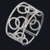 Rhinestone Wrap Bangle – Slim Layered Bracelet